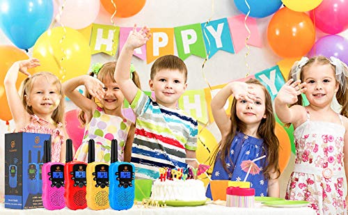 Kimy Walkie Talkie Niños 3 4 5 6 7 8 9 Años, Regalos Niñas 3-12 Años Juguetes para Niños de 3-12 Años Regalos Niña 3-12 Años Juguetes Niña Regalos Cumpleaños Niños Regalos Navidad Niña Rosado