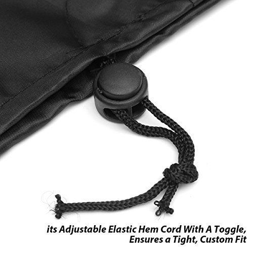 king do way Fundas Muebles Jardin 213x 132x74cm, Funda para Mesa y Silla para Sofa de Jardin, al Aire Libre, Patio, Plazas Funda para Sofa de Esquina, 420D Poliéster, Resistente UV, in PVC