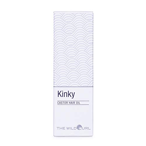 Kinky Castor Oil - Aceite Para Prevenir la Rotura del Cabello, Agrega Fuerza y Hidratación | 50ml | Para Pelo Afro | Sin Sulfatos, Vegano y 100% Natural | Aceite de Castro y Romero | The Wild Curl