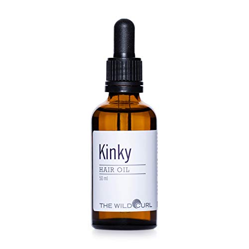 Kinky Castor Oil - Aceite Para Prevenir la Rotura del Cabello, Agrega Fuerza y Hidratación | 50ml | Para Pelo Afro | Sin Sulfatos, Vegano y 100% Natural | Aceite de Castro y Romero | The Wild Curl