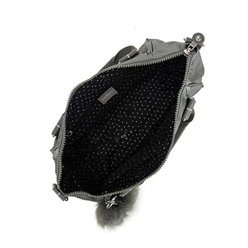 Kipling - Amiel, Bolsos maletín Mujer, Gris (Metallic Stony)