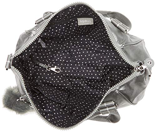 Kipling - Amiel, Bolsos maletín Mujer, Gris (Metallic Stony)