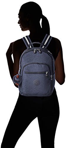 Kipling SEOUL GO Mochila escolar, 44 cm, 20 liters, Azul (True Jeans)