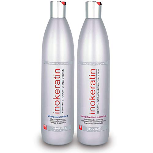 Kit Alisado Brasileño Inokeratin - 500 mL - Keratina y Argán - sin Formol (Kit Alisado 2x500mL)