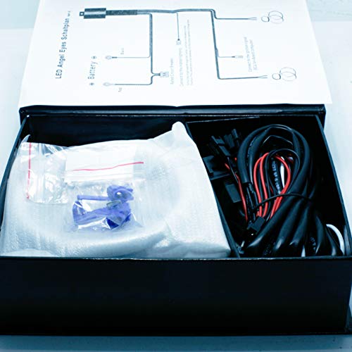 KIT AROS OJOS DE ANGEL LED COTTON 4x 106MM CANBUS SERIE 3 E46 ci FACELIFT (2004-06) CON PROYECTOR BLANCO 6000K KIT ANGEL EYES