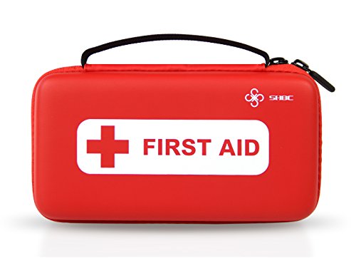 Kit compacto SHBC de primeros auxilios (152 piezas) Suministros médicos FDA de emergencias para el Hogar, Aire Libre, Barco, Coche, Lugar de Trabajo, Viajes, Senderismo y Escuela, Supervivencia