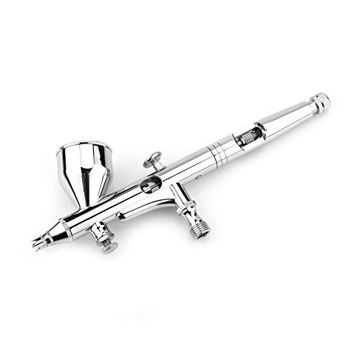 Kit de aerógrafo, 0,2 mm de gravedad, juego de aerógrafo de doble acción para decoración de pasteles, maquillaje, arte de uñas