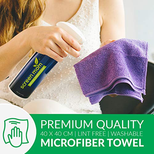 Kit de Limpieza de Pantalla – Amazon USA Contiene más de 1 572 pulvérisations en Cada Gran 16 onzas (475ml) Botella – Incluye Gamuza de Microfibra Premium