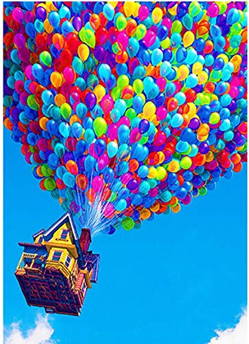 Kit de pintura de diamantes 5D DIY por números, globo 5D de pintura de diamante de punto de cruz Kit de decoración de la habitación del hogar, 30 x 40 cm