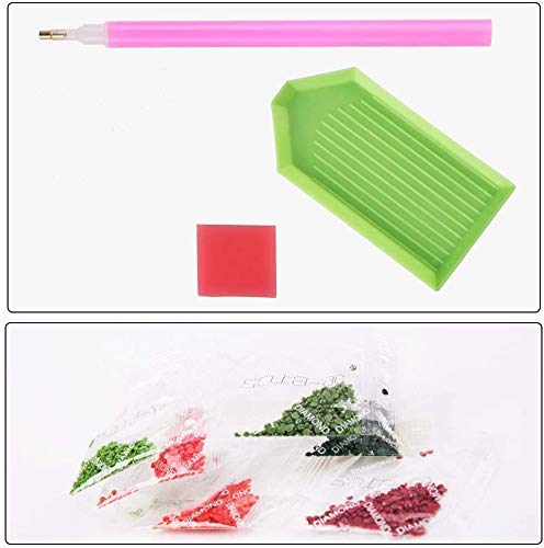 Kit de pintura de diamantes 5D DIY por números, globo 5D de pintura de diamante de punto de cruz Kit de decoración de la habitación del hogar, 30 x 40 cm