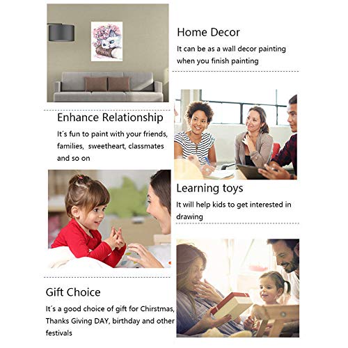 Kit para pintar por números, lienzo para pintar por números, para adultos, niños, decoración del hogar Copenhague -40x50cm