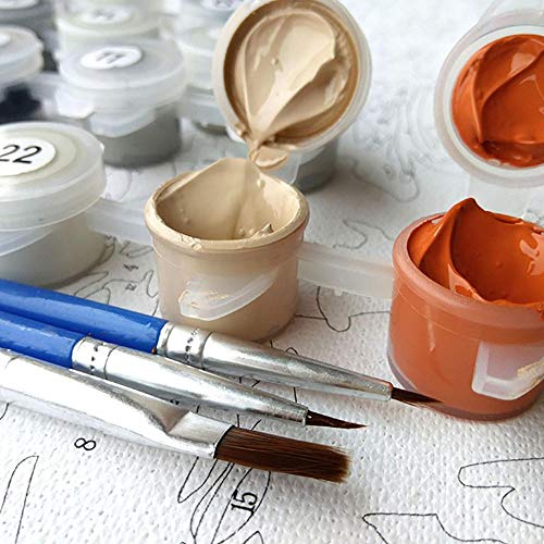 Kit para pintar por números, lienzo para pintar por números, para adultos, niños, decoración del hogar Copenhague -40x50cm