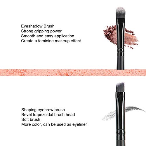 Kit profesional de pinceles cosméticos de 7 piezas, pinceles de maquillaje premium con bolsa de cosméticos portátil, pinceles correctores en polvo de base, para ojos faciales