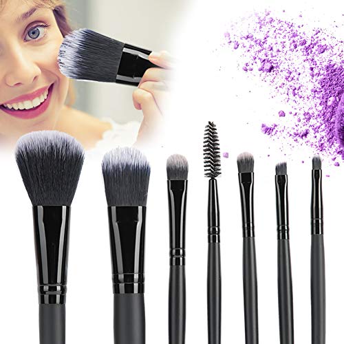 Kit profesional de pinceles cosméticos de 7 piezas, pinceles de maquillaje premium con bolsa de cosméticos portátil, pinceles correctores en polvo de base, para ojos faciales