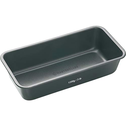 Kitchen Craft Molde Rectangular, Acero, Negro, 28 x 13 x 7 cm