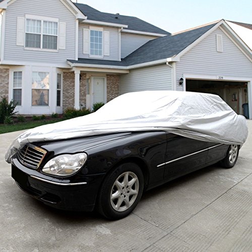 KKmoon Cubierta de Coche Funda de Coche Exterior Anti-UV Transpirable Resistente al Polvo Rasguno Nieve (5.3 x 2.0 x 1.5M)