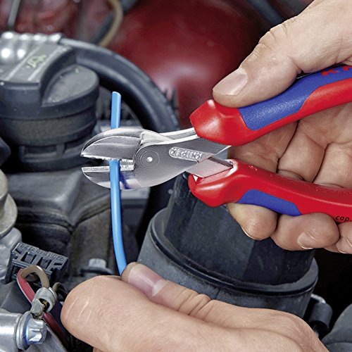 KNIPEX 73 05 160 X-Cut, alicates de corte diagonal compactos de gran multiplicación, cromados, 160 mm