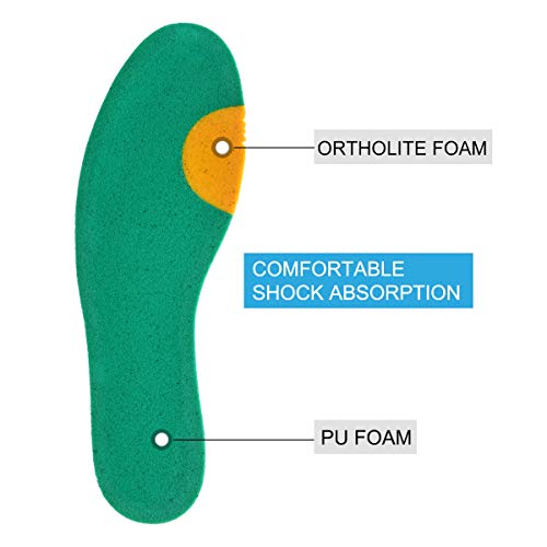 Knixmax 2 Pares Plantillas de Espuma Confortables para Niñas y Niños, Plantillas de Reemplazo, uso Diario y Deportivas, Transpirables Ligeras, 28-35 EU, K-33 Beige