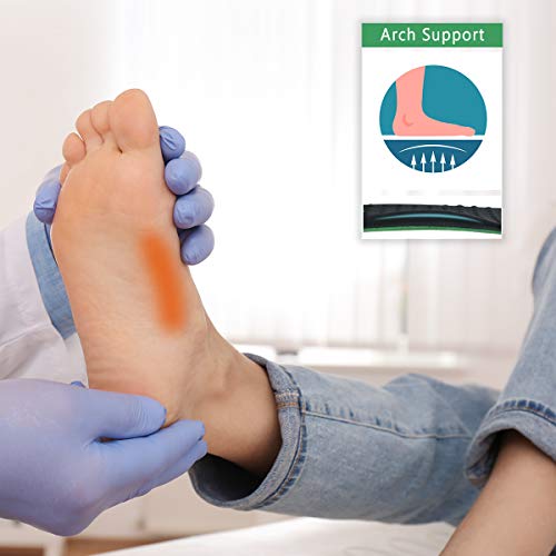 Knixmax Plantillas Memory Foam para Zapatos de Mujer y Hombre, Plantillas Confort Amortiguadoras Cómodas y Flexibles para Trabajo, Deportes, Caminar, Senderismo, 43 EU Negro Gel