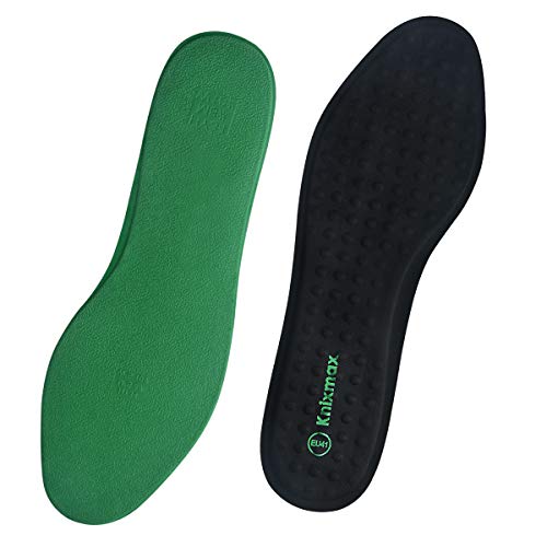 Knixmax Plantillas Memory Foam para Zapatos de Mujer y Hombre, Plantillas Confort Amortiguadoras Cómodas y Flexibles para Trabajo, Deportes, Caminar, Senderismo, EU37 (UK 4) Negro