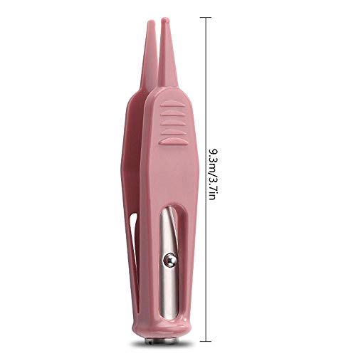 KOBWA Pinzas para la Nariz del bebé, Pinzas de Limpieza para la Nariz con luz LED, Herramienta de Clip para Limpieza de Nariz y Orejas de bebé