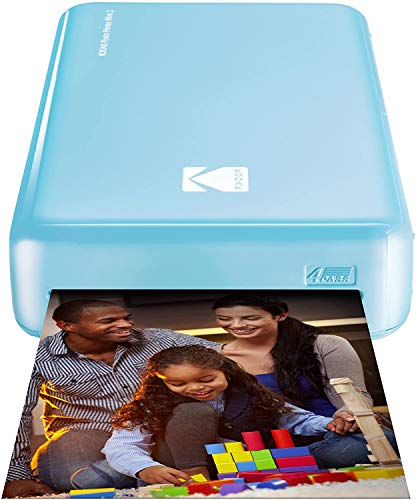 Kodak - Impresora fotográfica mini 2 HD, instantánea, inalámbrica y portátil, con tecnología de impresión patentada 4Pass, compatible con iOS y Android, azul