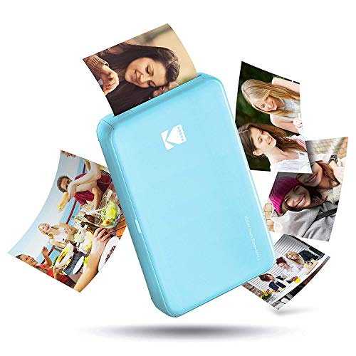 Kodak - Impresora fotográfica mini 2 HD, instantánea, inalámbrica y portátil, con tecnología de impresión patentada 4Pass, compatible con iOS y Android, azul