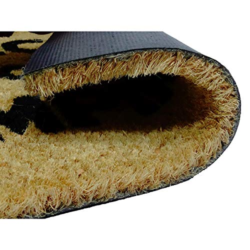 Koko Dormats Felpudo para Entrada de Casa Original, You Are Here, Fibra de Coco y PVC, 40x60cm
