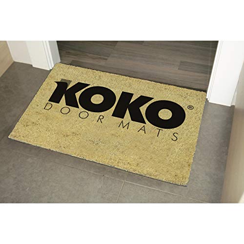 Koko Dormats Felpudo para Entrada de Casa Original, You Are Here, Fibra de Coco y PVC, 40x60cm