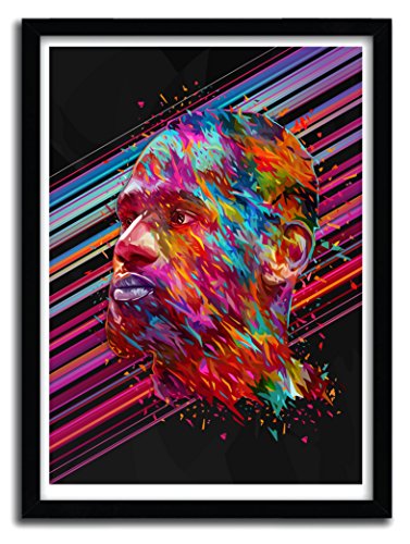 K.Olin tribu Póster Lebron James por Alessandro pautasso – Art Print – Calidad Fine Art, 20_x_30_cm