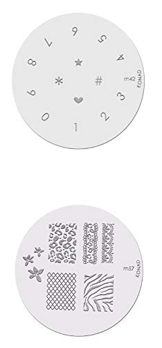 KONAD- Kit de 2 placas para estampar: m42 y m57