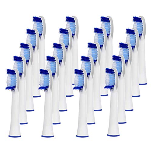 KongKay® 20 PCS SR32/SR32-4 la cabeza de cepillo de dientes reemplazadas compatible para Braun Oral-B Pulsonic Cepillo de dientes eléctrico, Los reemplazos de alta calidad para ahorrar su dinero, compatibles con los siguientes modelos de cepillos de dient