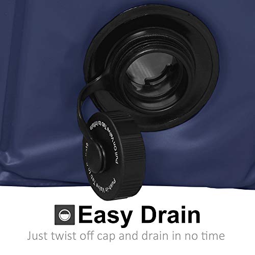 KOPEKS Piscina Extra Grande Infantil Ideal para Niños/Mascotas Perros 160 x 30 cm - Azul Marino y Celeste - XL - XXL