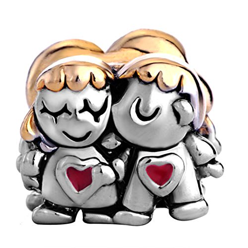 korliya niña y Boy Charm Love cuentas para pulsera