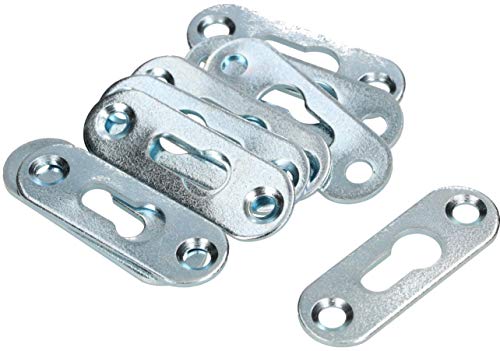 KOTARBAU - Herraje de cabeza lenticular (42 x 14 mm, galvanizado, 100 unidades)