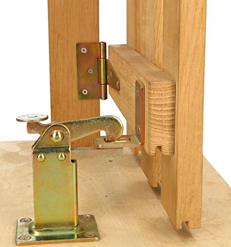 KOTARBAU® Tope para puerta 97 montaje en suelo para puerta, tope plateado para puerta, tope de cierre, acero, robusto y macizo