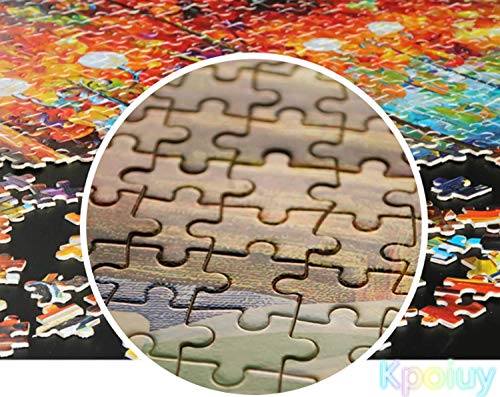 Kpoiuy 1000 Piezas De Rompecabezas De Madera para NiñOs Adultos MontañAs Noche Aurora Boreal Paisaje Arte Intelectual Juego De Rompecabezas Juguetes Regalo para La DecoracióN De La Pared del Hogar