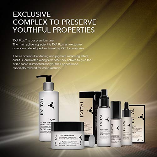KPSVITAL TXA PLUS Contorno de Ojos Despigmentante | Antimanchas | Antiedad | Reduce ojeras e Hinchazón | Iluminador | Hidratante, 30 ml