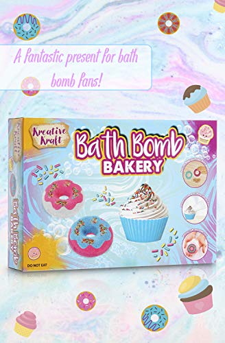 KreativeKraft Set de Bombas de Baño para Niños, CREA Tus Propias Bombas Baño Efervescentes, Incluye Moldes para Hacer Bombas, Juguetes Creativos Manualidades, Regalo para Niñas y Adolescentes