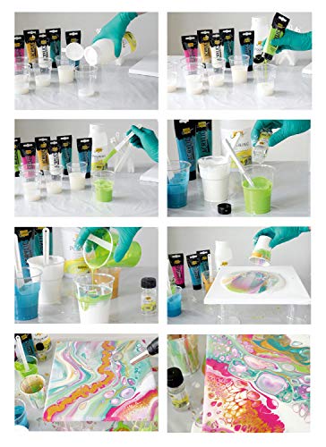 Kreul 87220 Solo Goya - Aceite de silicona para fijación de células pronunciadas en pouring, cristal con cuentagotas (20 ml)