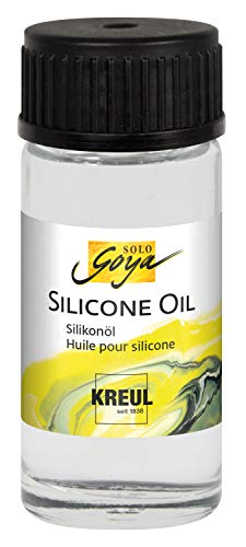Kreul 87220 Solo Goya - Aceite de silicona para fijación de células pronunciadas en pouring, cristal con cuentagotas (20 ml)