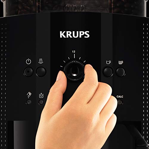 Krups EA810570 Cafetera automática 15 bares de presión, 1450 V, 1.6 L, acero inoxidable