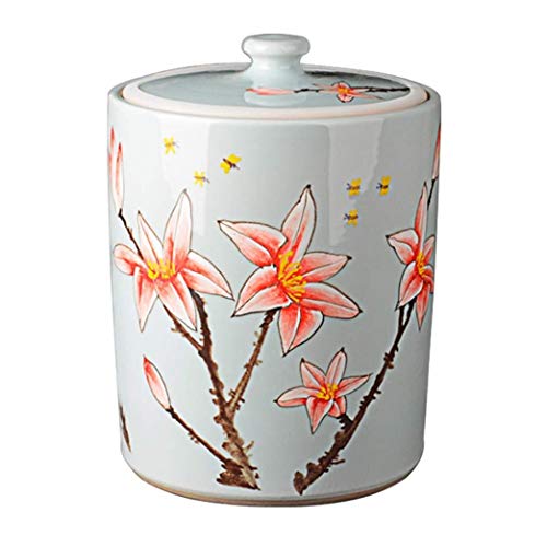 KUANDARMX Barril de harina Tanque de Almacenamiento de Cocina Contenedores de Comida Tarro de Kimchi Cubo de Almacenamiento de arroz Contenedor de Grano, White, 26.7x26.7x36.2 cm