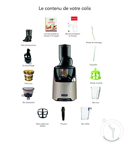 Kuvings kuvings-evo-820-Champagne - Extractor de zumo Evo 820, oro mate, plástico