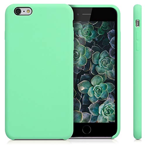 kwmobile Funda Compatible con Apple iPhone 6 Plus / 6S Plus - Carcasa de TPU para móvil - Cover Trasero en Verde Menta