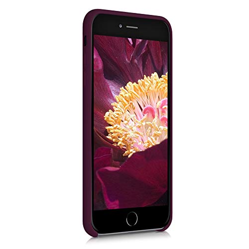 kwmobile Funda Compatible con Apple iPhone 6 Plus / 6S Plus - Carcasa de TPU para móvil - Cover Trasero en Violeta Burdeos