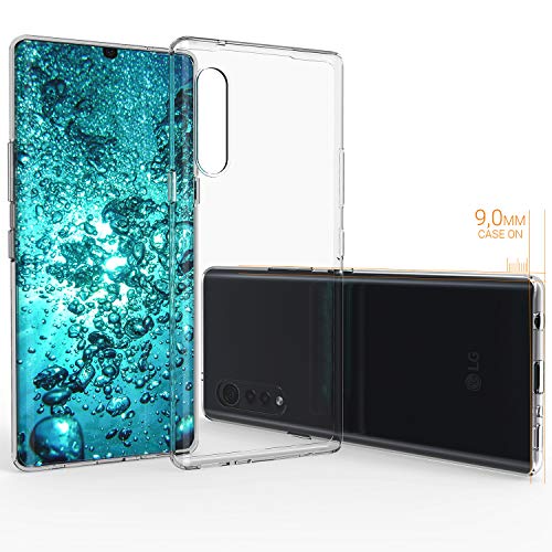 kwmobile Funda Compatible con LG Velvet - Carcasa de TPU para móvil - Cover Trasero en Transparente