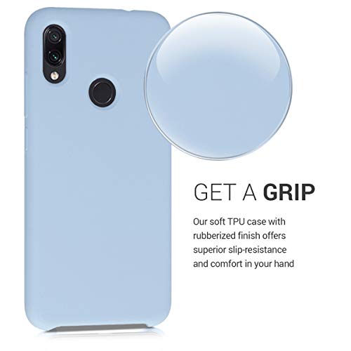 kwmobile Funda Compatible con Xiaomi Redmi Note 7 / Note 7 Pro - Carcasa de TPU para móvil - Cover Trasero en Azul Claro Mate
