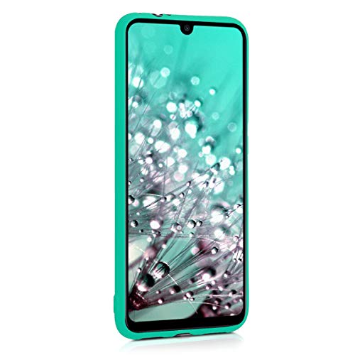 kwmobile Funda Compatible con Xiaomi Redmi Note 7 / Note 7 Pro - Carcasa de TPU Silicona - Protector Trasero en Turquesa neón