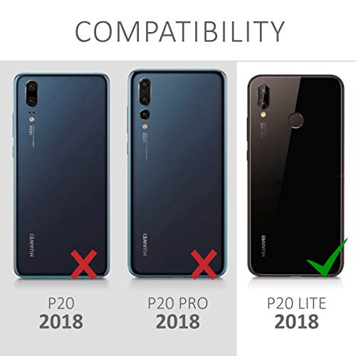 kwmobile Funda con Cuerda Compatible con Huawei P20 Lite - Carcasa de TPU Mate con Colgante en Lila